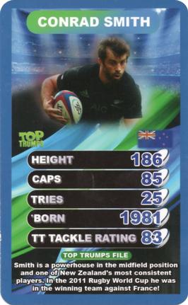 2015-16 Top Trumps World Rugby Stars #NNO Conrad Smith Front